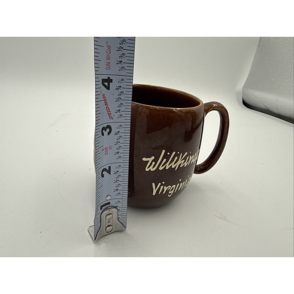 Vtg Kava Craft Hawaiian Coffee Cup Kona Wilikinia Virginia Mug Cup Brown